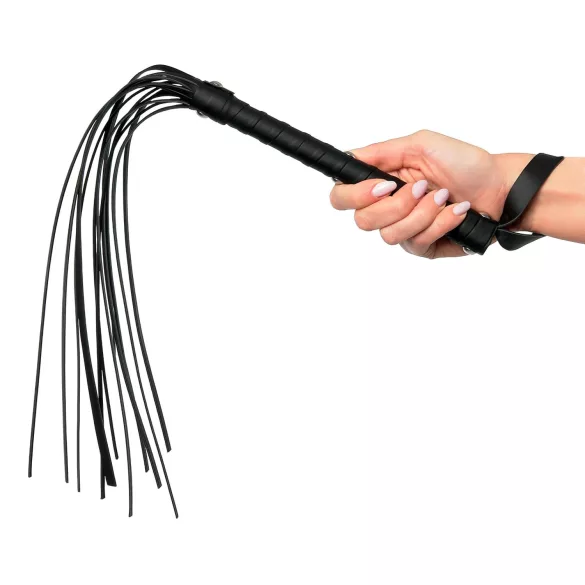 Fetish Fantasy Deluxe Cat-O-Nine - frusta a nove code - 65cm - nero