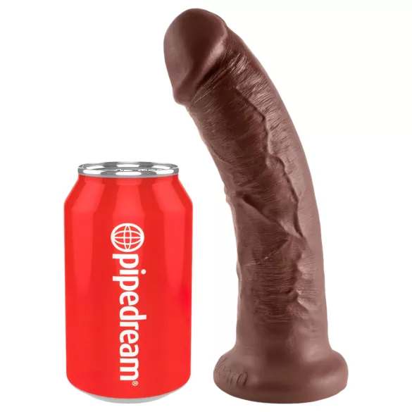 King Cock - dildo realistico 20cm - marrone