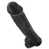 King Cock 15 - dildo con ventosa e testicoli (38 cm, nero)