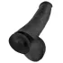 King Cock 15 - dildo con ventosa e testicoli (38 cm, nero)