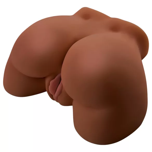 Pipedream Junk in Tha Trunk - vibratore masturbatore femminile a forma di torso (carnagione scura naturale)