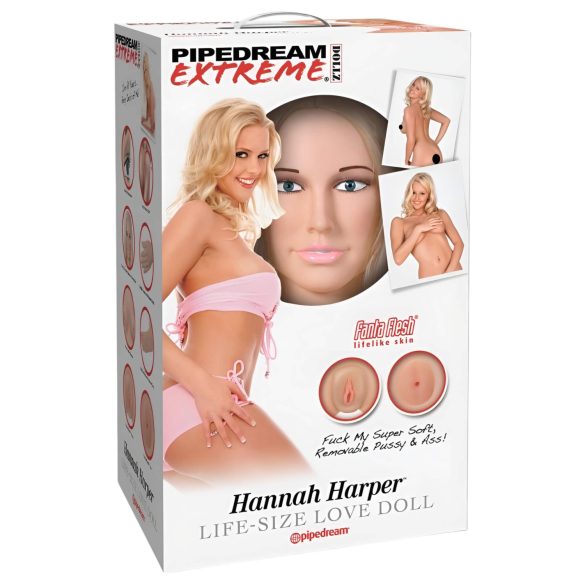 Pipedream Hannah Harper - Bambola realistico a grandezza naturale con viso 3D