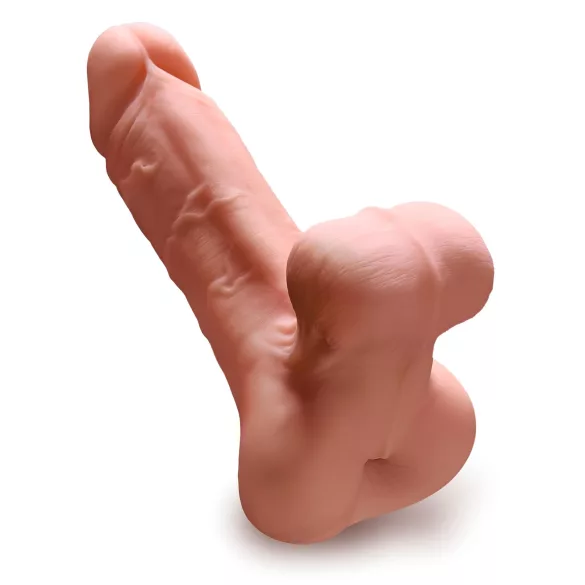PDX Reach Around - finta vagina 2 in 1 e guaina per pene (color carne)