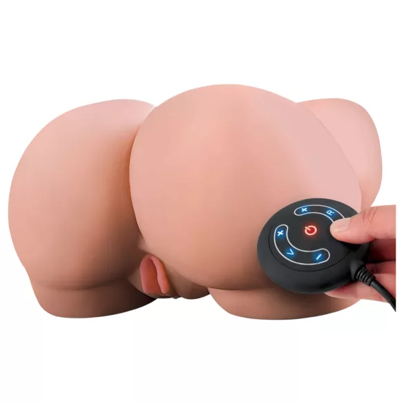 PDX Elite Milk Me Silly - Masturbatore vibrante torso (naturale)