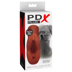   PDX - masturbatore realistico doppio uso 2in1 - effetto pelle marrone