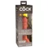 King Cock Elite 6 - dildo realistico con ventosa - 15 cm - colore scuro