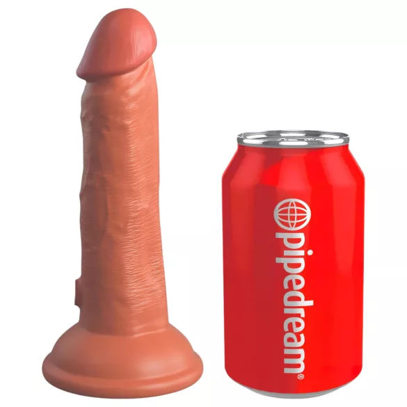 King Cock Elite 6 - dildo realistico con ventosa - 15 cm - colore scuro