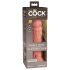 King Cock Elite 8 - dildo realistico con ventosa (20 cm) - naturale