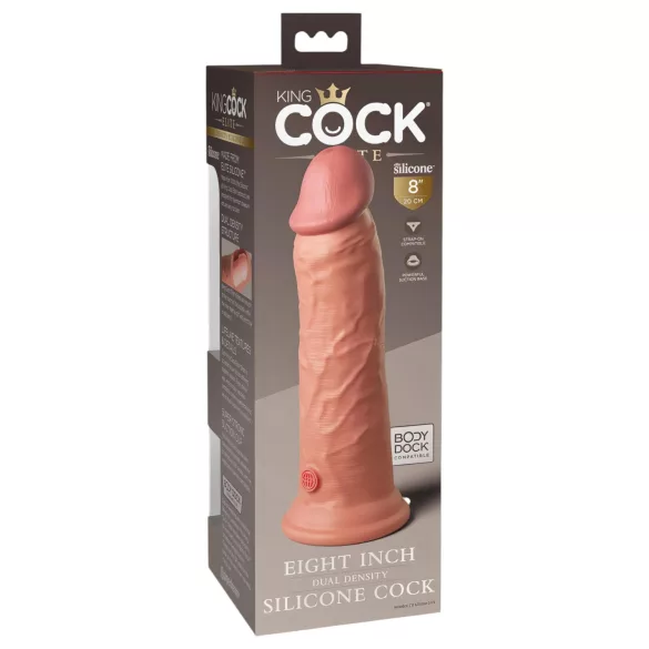 King Cock Elite 8 - dildo realistico con ventosa 20cm - colore naturale