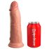 King Cock Elite 8 - dildo realistico con ventosa (20 cm) - naturale