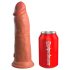 King Cock Elite 8 - dildo realistico con ventosa 20cm - colore scuro
