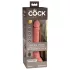 King Cock Elite 7 - vibratore con telecomando ventosa 18cm - color carne