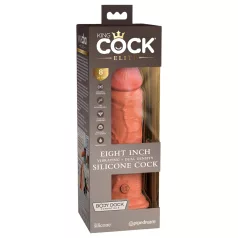   King Cock Elite 8 - vibratore realistico 20cm - colore scuro naturale