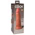 King Cock Elite 8 - vibratore realistico 20cm - colore scuro naturale