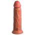 King Cock Elite 8 - vibratore realistico 20cm - colore scuro naturale