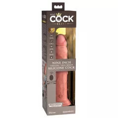   King Cock Elite 9 - vibratore con ventosa - realistico 23cm - color carne