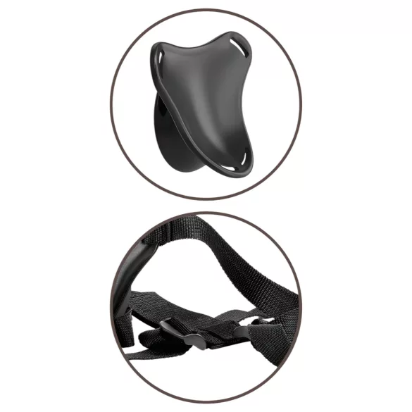 King Cock Elite Beginner's - strap-on con mutandina - nero