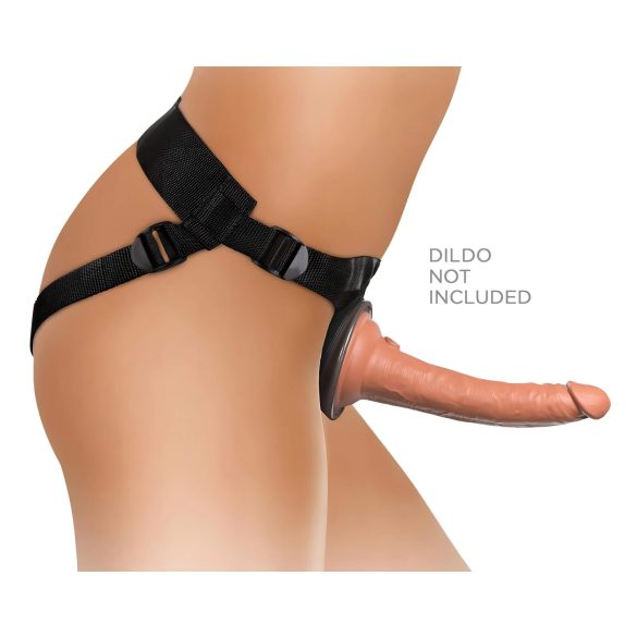 King Cock Elite - Strap-on con dildo - Comodo Body Dock - marrone
