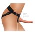 King Cock Elite - Strap-on con dildo - Comodo Body Dock - marrone