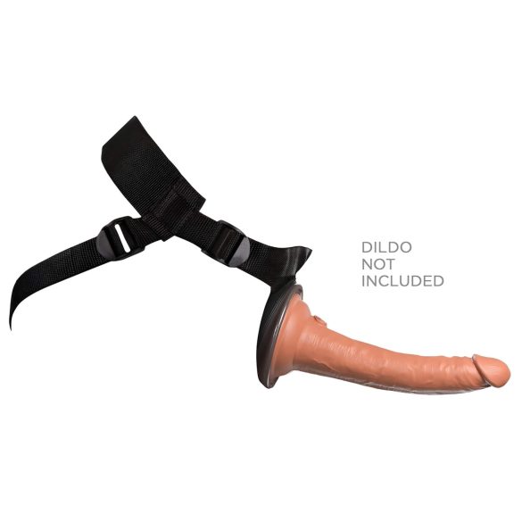 King Cock Elite - Strap-on con dildo - Comodo Body Dock - marrone