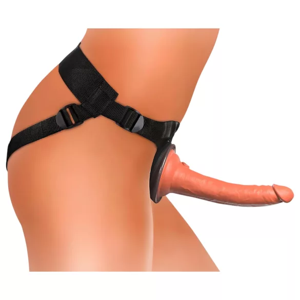 King Cock Elite Comfy - dildo indossabile con imbrago - pelle scura