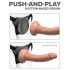 Body Dock OG - Mutandine con Dildo a Ventosa (nero)