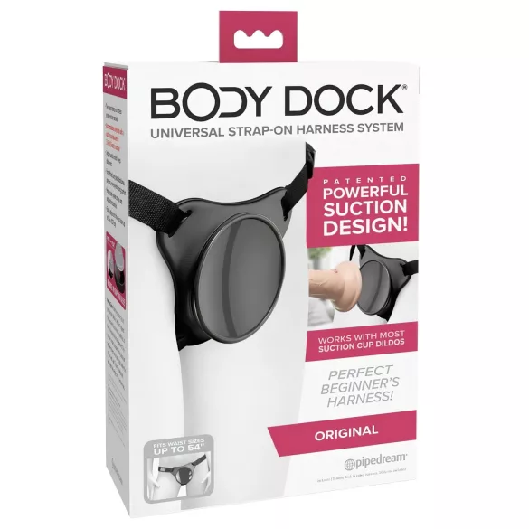 Body Dock OG - mutandina con aggancio per dildo con ventosa (nera)