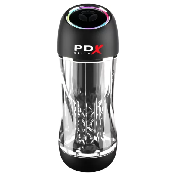 PDX ViewTube Pro - masturbatore aspirante e vibrante (nero)