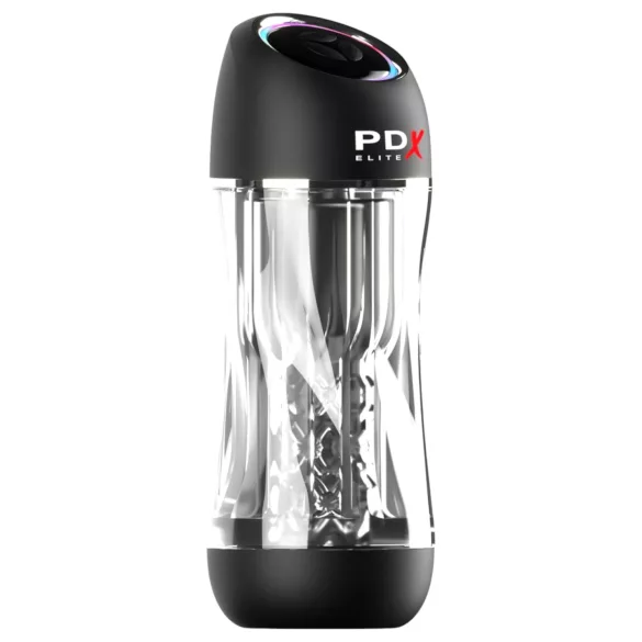 PDX ViewTube Pro - masturbatore aspirante e vibrante (nero)