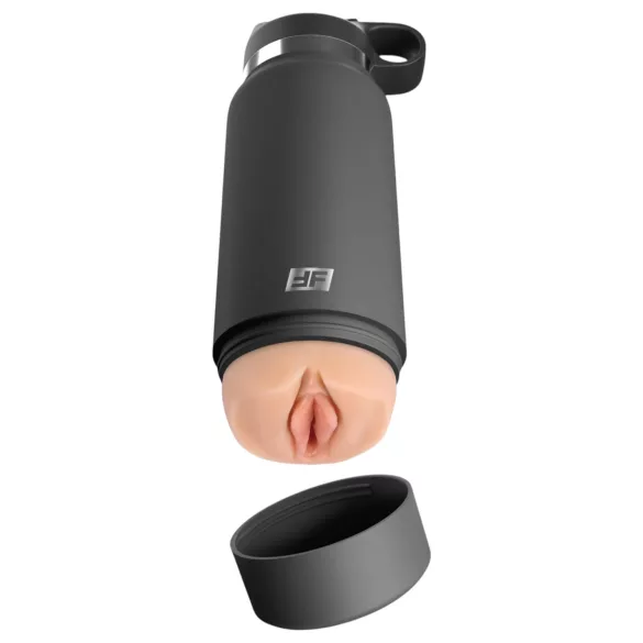 PDX - Fuck Flask Secret Delight - vagina artificiale in borraccia (nero-naturale)