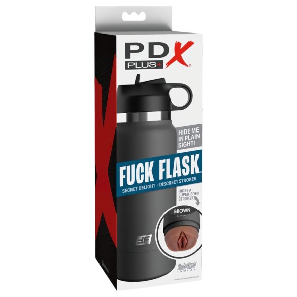 Fuck Flask Delizia Segreta - masturbatore a fiaschetta (nero-marrone)