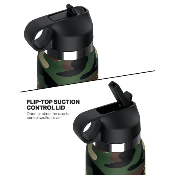 Fap Flask Happy Camper - masturbatore a forma di borraccia - verde e nero