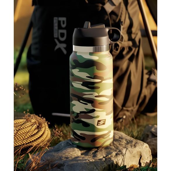 Fap Flask Happy Camper - masturbatore a forma di borraccia - verde e nero