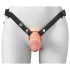 X-TENSION Elite - dildo cavo con imbracatura (color carne)
