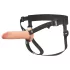 X-TENSION Elite - dildo cavo con imbracatura (color carne)