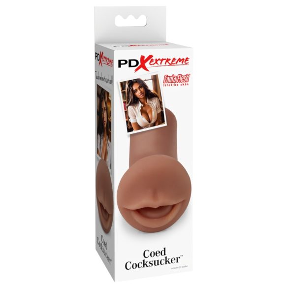 Pipedream Coed Cocksucker - masturbatore orale realistico - colore naturale