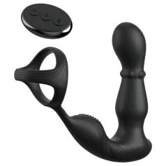   Anal Fantasy Ass-Gasm - vibratore anale rotante con anello fallico (nero)