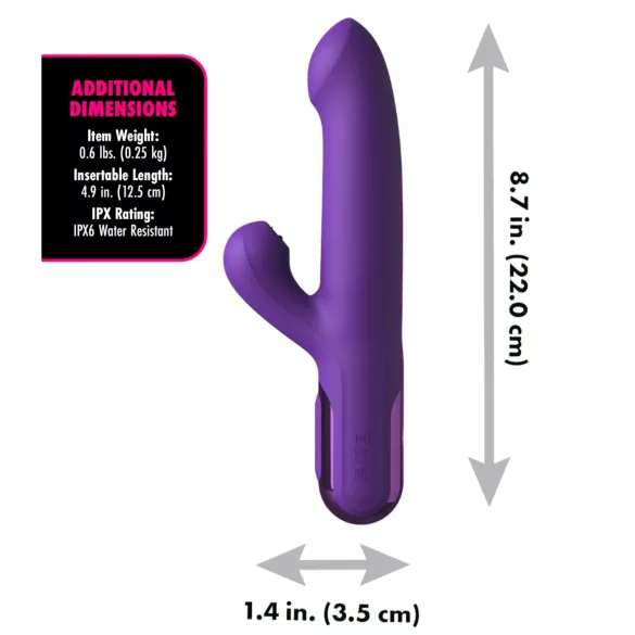 Fantasy For Her - vibratore rabbit 2 in 1 con stimolatore clitoride
