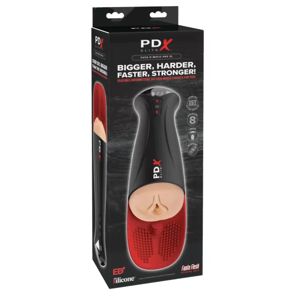 PDX Elite Fuck-O-Matic Pro XL masturbatore automatico a suzione - nero