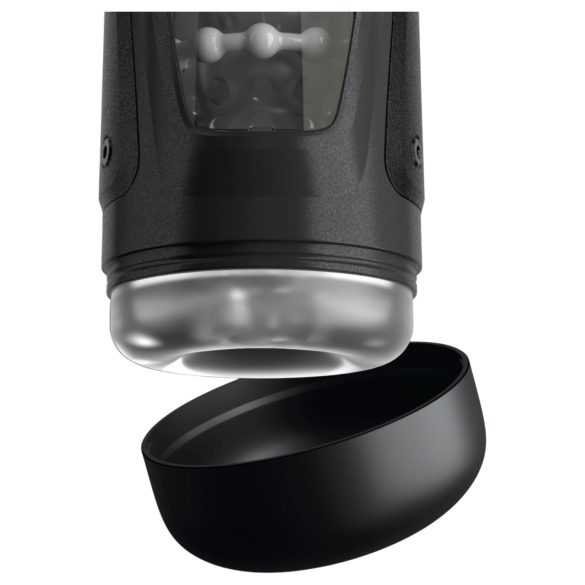 PDX Elite Moto-Bator Pro - masturbatore automatico riscaldato con perle - nero