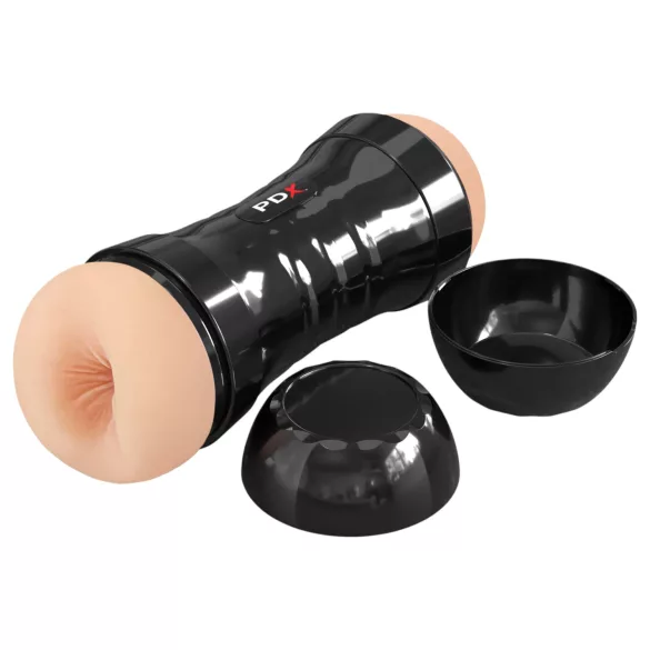 PDX Wet Pussies - masturbatore realistico vagina e ano - colore naturale