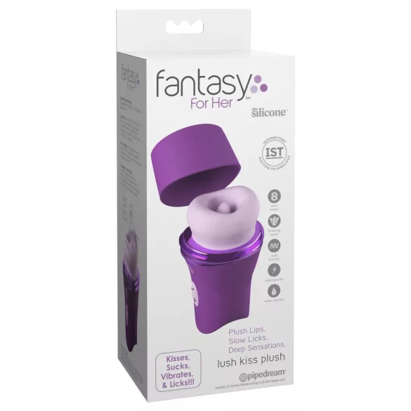 Fantasy For Her Lush Kiss Plush - succhia-clitoride con leccamento (viola)