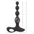 Black Velvets - vibratore anale con perle - nero