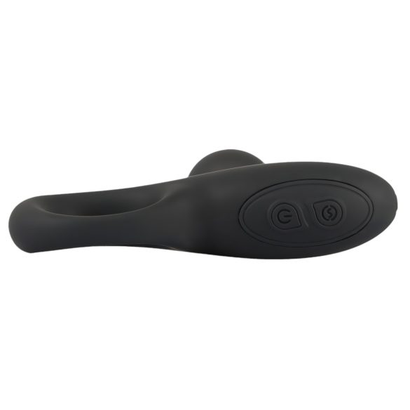 Black Velvets - vibratore anale con perle - nero