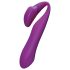 BeauMents Come2gether - vibratore per coppia ricaricabile, impermeabile (viola)