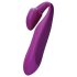 BeauMents Come2gether - vibratore per coppia ricaricabile, impermeabile (viola)