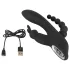 SMILE Triple - vibratore triplo ricaricabile impermeabile nero