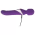 Javida Wand & Pearl - vibratore massaggiante 2in1 - silicone viola