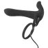 Black Velvets - vibratore coppia ricaricabile e anello fallico 2in1 - nero