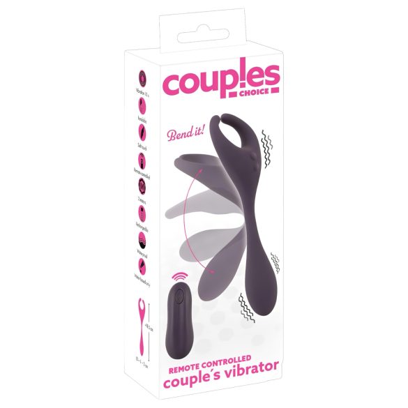 Couples Choice - Vibratore doppio motore ricaricabile wireless - viola
